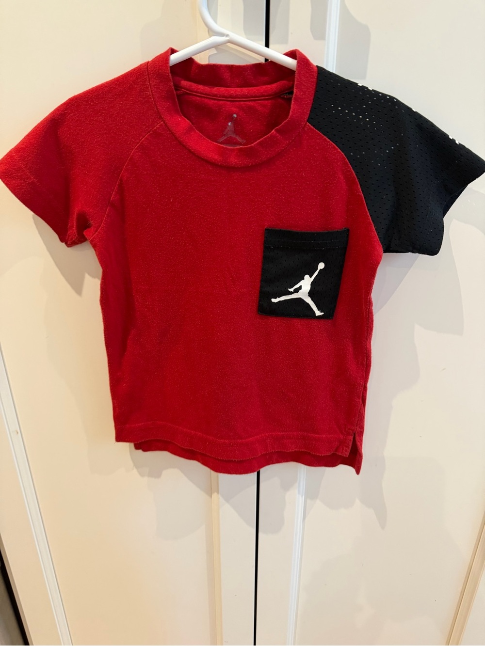 Jordan 3t Red & Black Short Sleeve Tee with Jump Logo